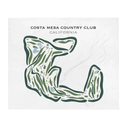 Costa Mesa Country Club, California - Printed Golf Courses