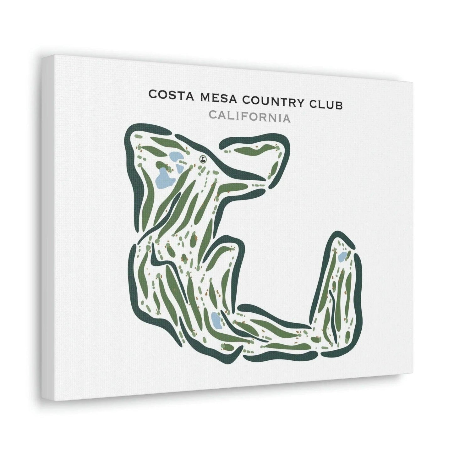 Costa Mesa Country Club, California - Printed Golf Courses