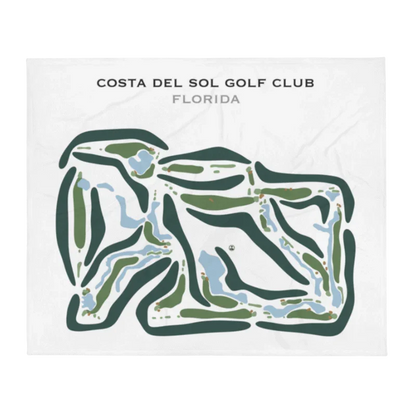 Costa Del Sol Golf Club, Florida - Printed Golf Courses