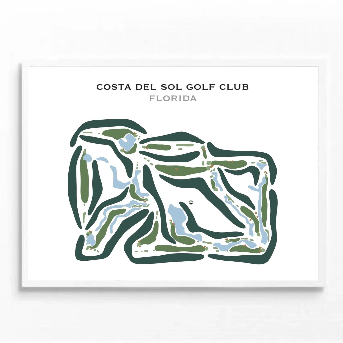 Costa Del Sol Golf Club, Florida - Printed Golf Courses