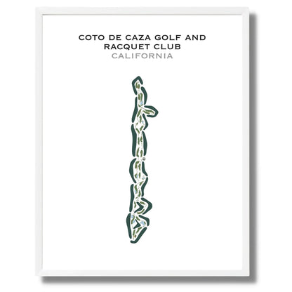 Coto de Caza Golf & Racquet Club, California - Printed Golf Courses