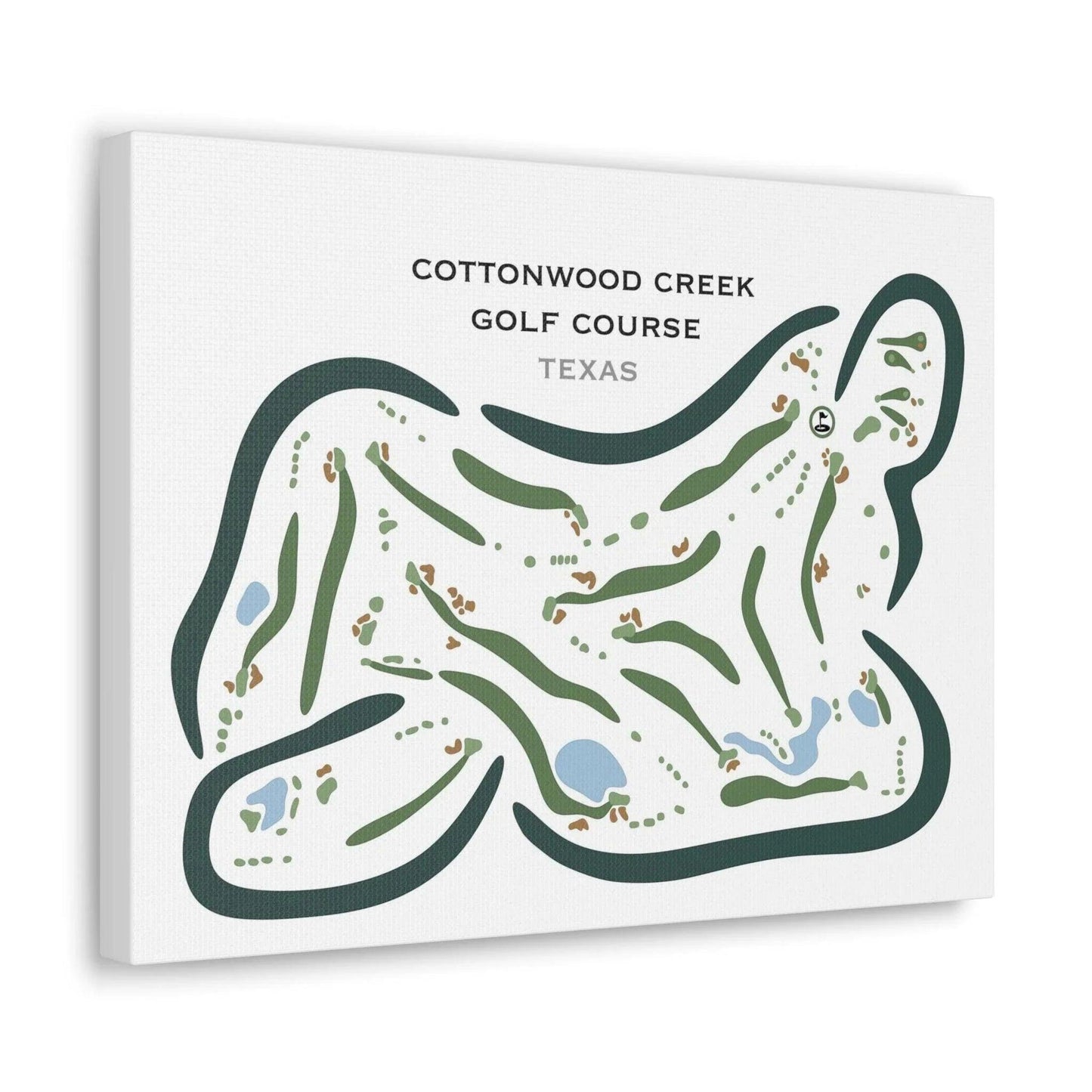 Cottonwood Creek Golf Course, Texas - Printed Golf Courses