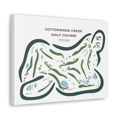 Cottonwood Creek Golf Course, Texas - Printed Golf Courses