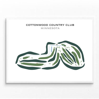 Cottonwood Country Club, Minnesota - Printed Golf Courses
