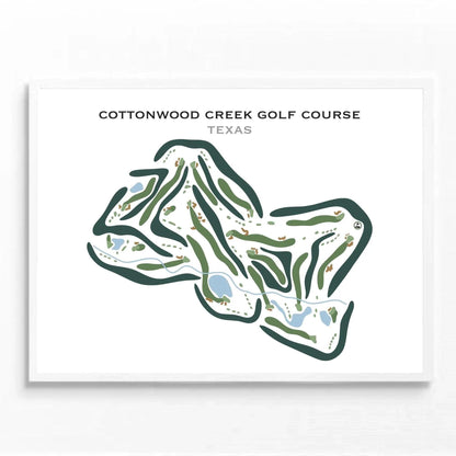 Cottonwood Creek Golf Course, Texas - Printed Golf Courses