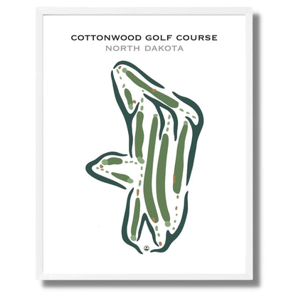 Cottonwood Golf Course, North Dakota - Printed Golf Courses