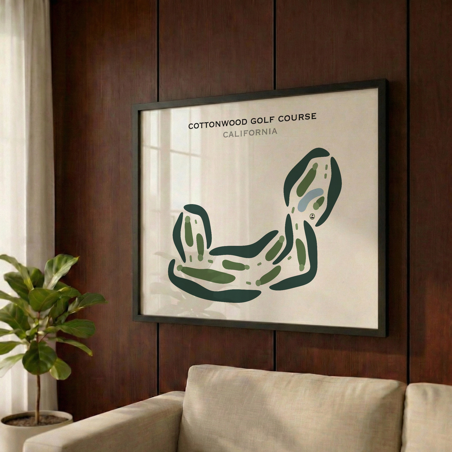 Cottonwood Golf Course, California - Printed Golf Courses