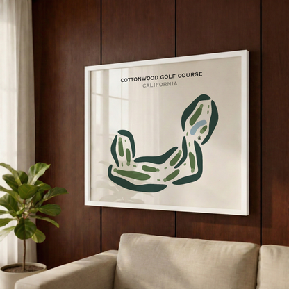 Cottonwood Golf Course, California - Printed Golf Courses