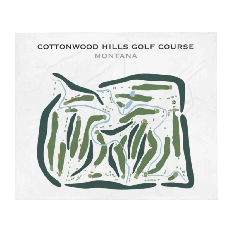 Cottonwood Hills Golf Club, Montana - Printed Golf Courses