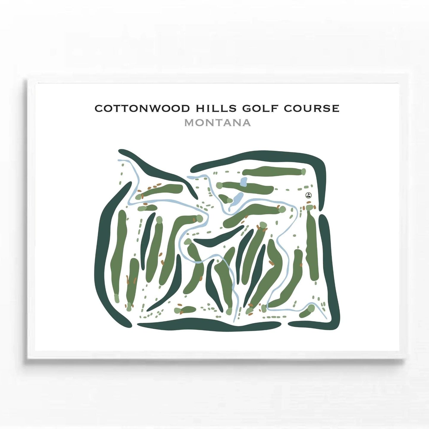Cottonwood Hills Golf Club, Montana - Printed Golf Courses