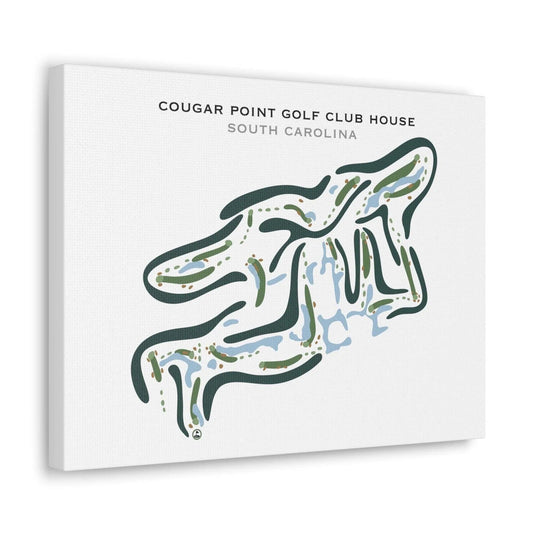 Cougar Point Golf Club House, South Carolina - Printed Golf Courses