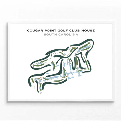 Cougar Point Golf Club House, South Carolina - Printed Golf Courses