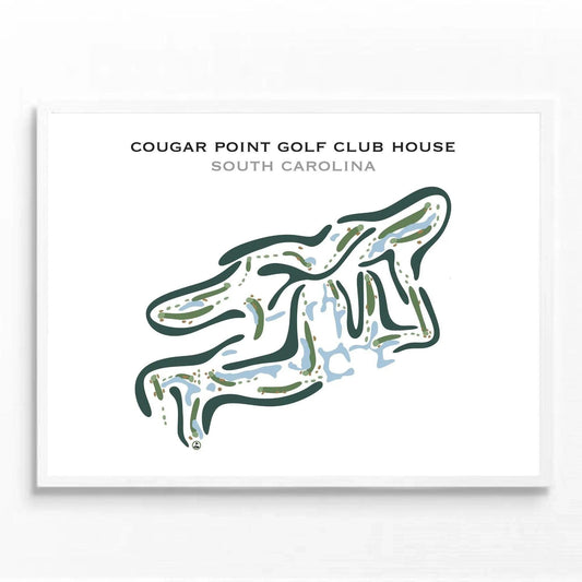 Cougar Point Golf Club House, South Carolina - Printed Golf Courses
