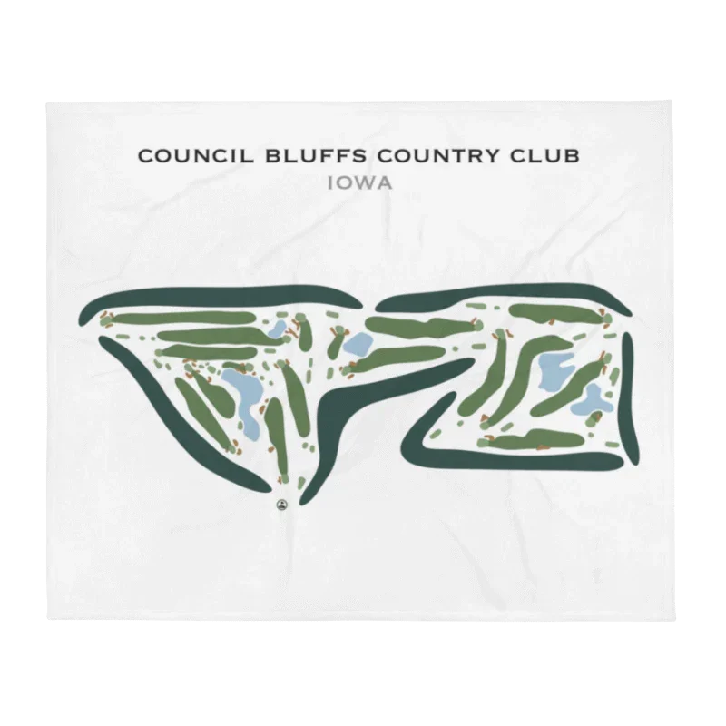 Council Bluffs Country Club, Iowa - Printed Golf Course