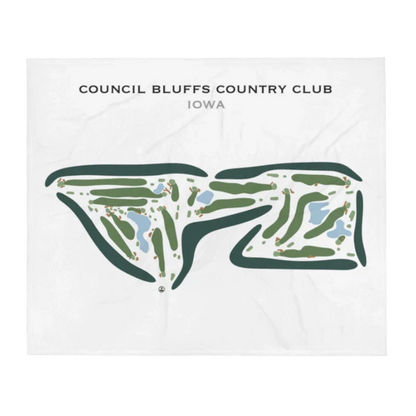 Council Bluffs Country Club, Iowa - Printed Golf Course