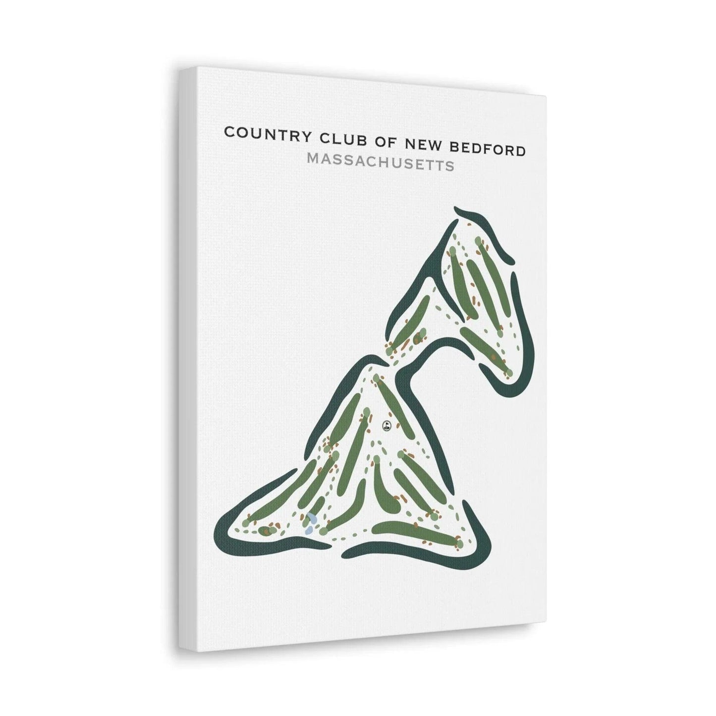 Country Club of New Bedford, Massachusetts - Printed Golf Courses