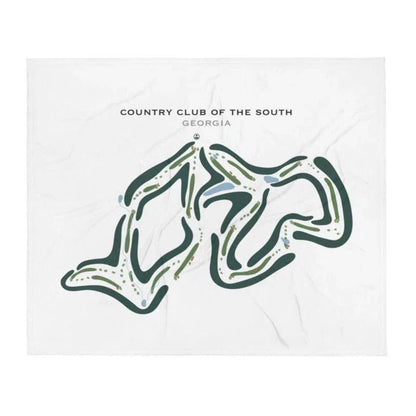 Country Club of the South, Georgia - Printed Golf Courses