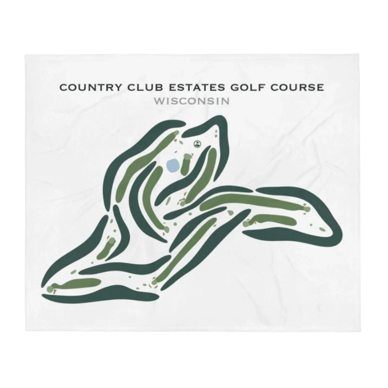 Country Club Estates Golf Course, Wisconsin - Printed Golf Courses