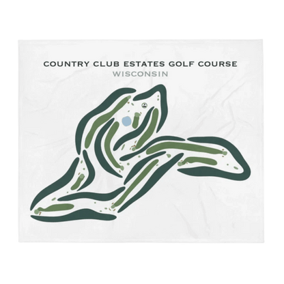 Country Club Estates Golf Course, Wisconsin - Printed Golf Courses