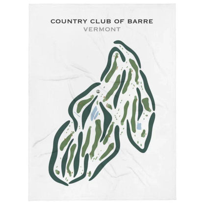 Country Club of Barre, Vermont - Printed Golf Courses
