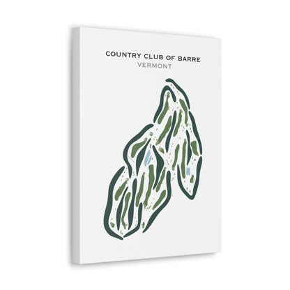 Country Club of Barre, Vermont - Printed Golf Courses
