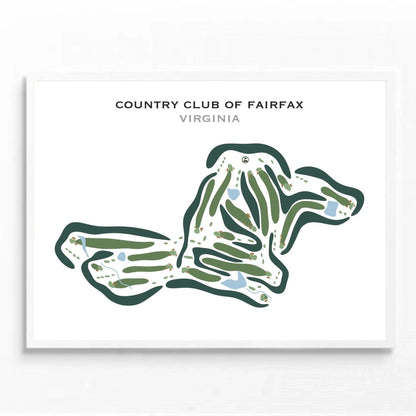 Country Club of Fairfax, Virginia - Printed Golf Courses