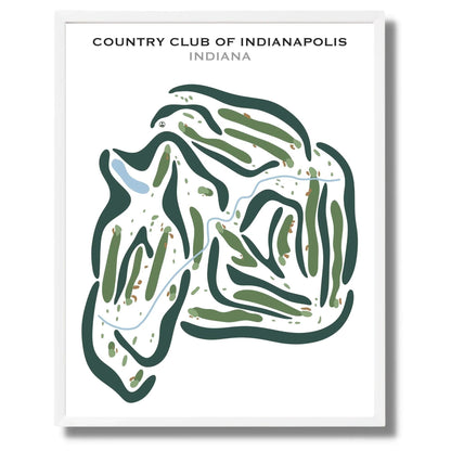 Country Club of Indianapolis, Indiana - Printed Golf Courses