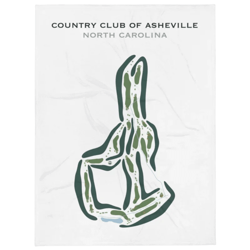 Country Club of Asheville, North Carolina - Printed Golf Courses