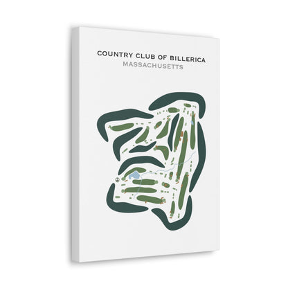 Country Club of Billerica, Massachusetts - Printed Golf Courses
