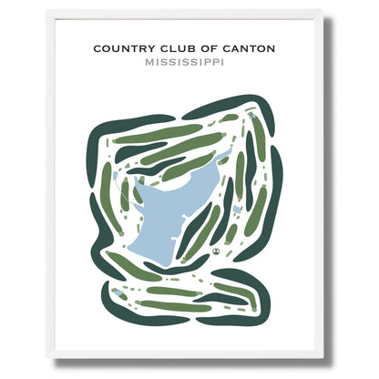 Country Club of Canton, Mississippi - Printed Golf Courses