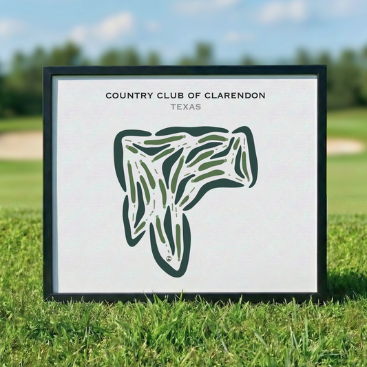 Country Club of Clarendon, Texas - Printed Golf Courses