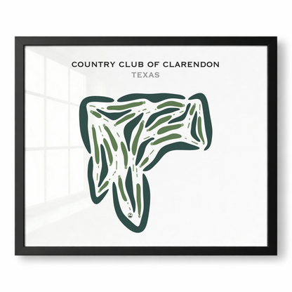 Country Club of Clarendon, Texas - Printed Golf Courses
