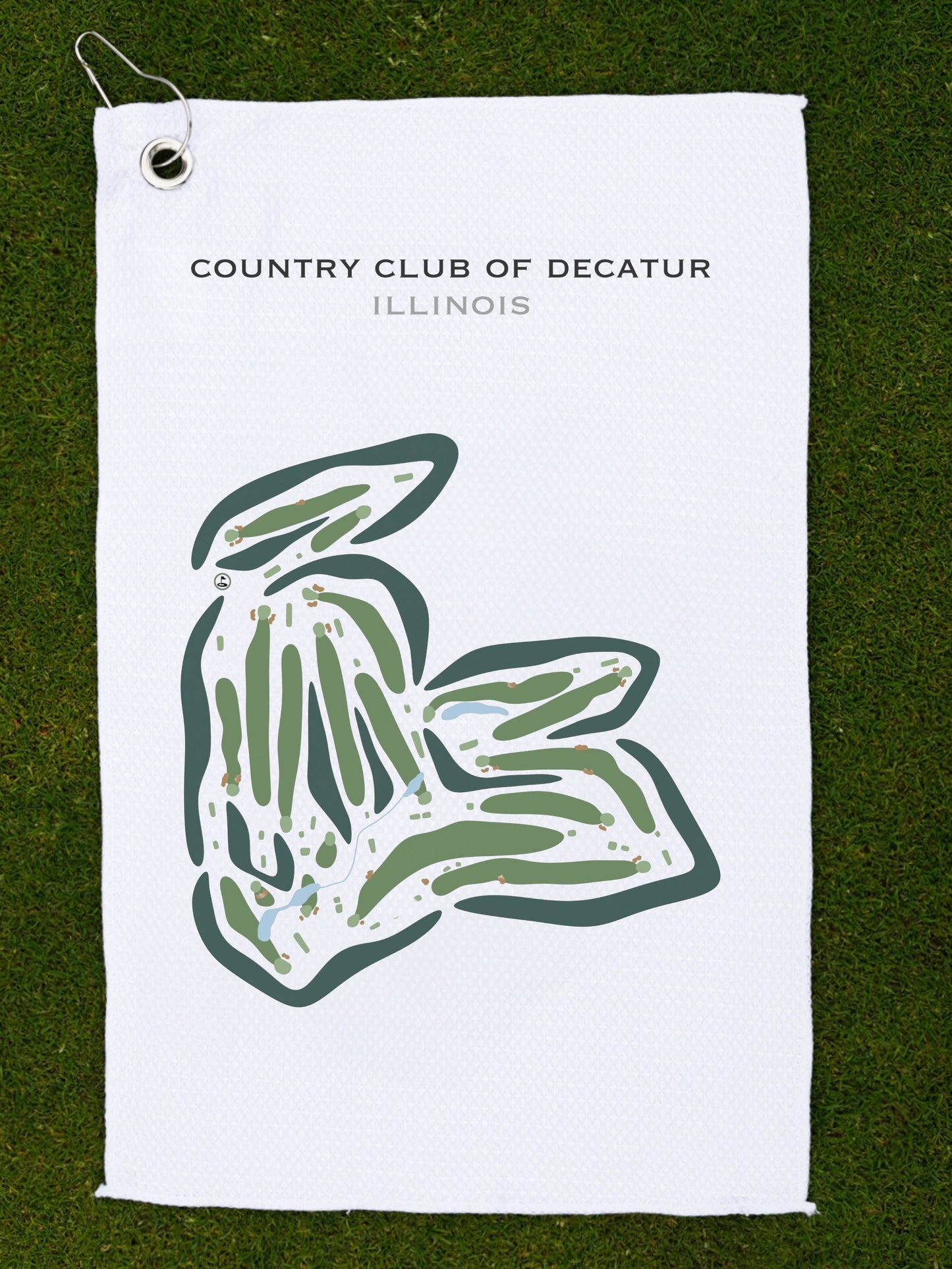 Country Club of Decatur, Illinois - Printed Golf Courses