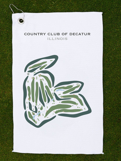 Country Club of Decatur, Illinois - Printed Golf Courses