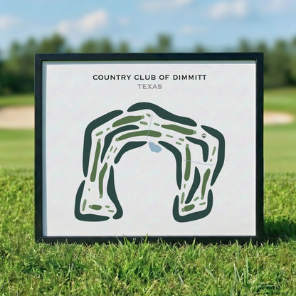 Country Club of Dimmitt, Texas - Printed Golf Courses