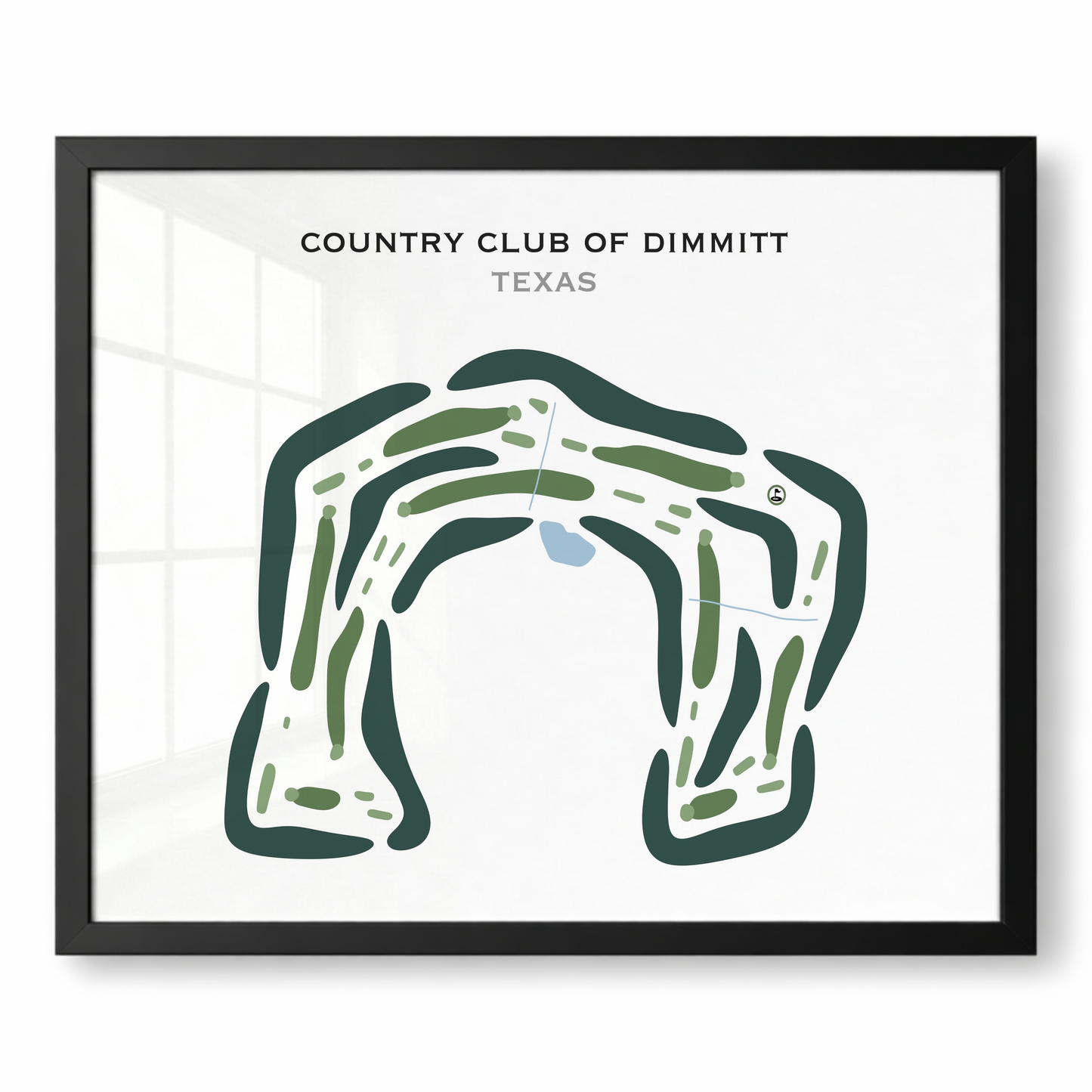 Country Club of Dimmitt, Texas - Printed Golf Courses