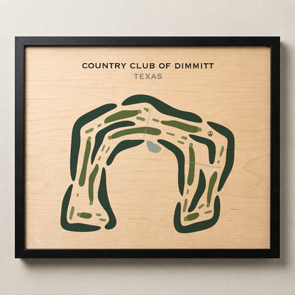 Country Club of Dimmitt, Texas - Printed Golf Courses