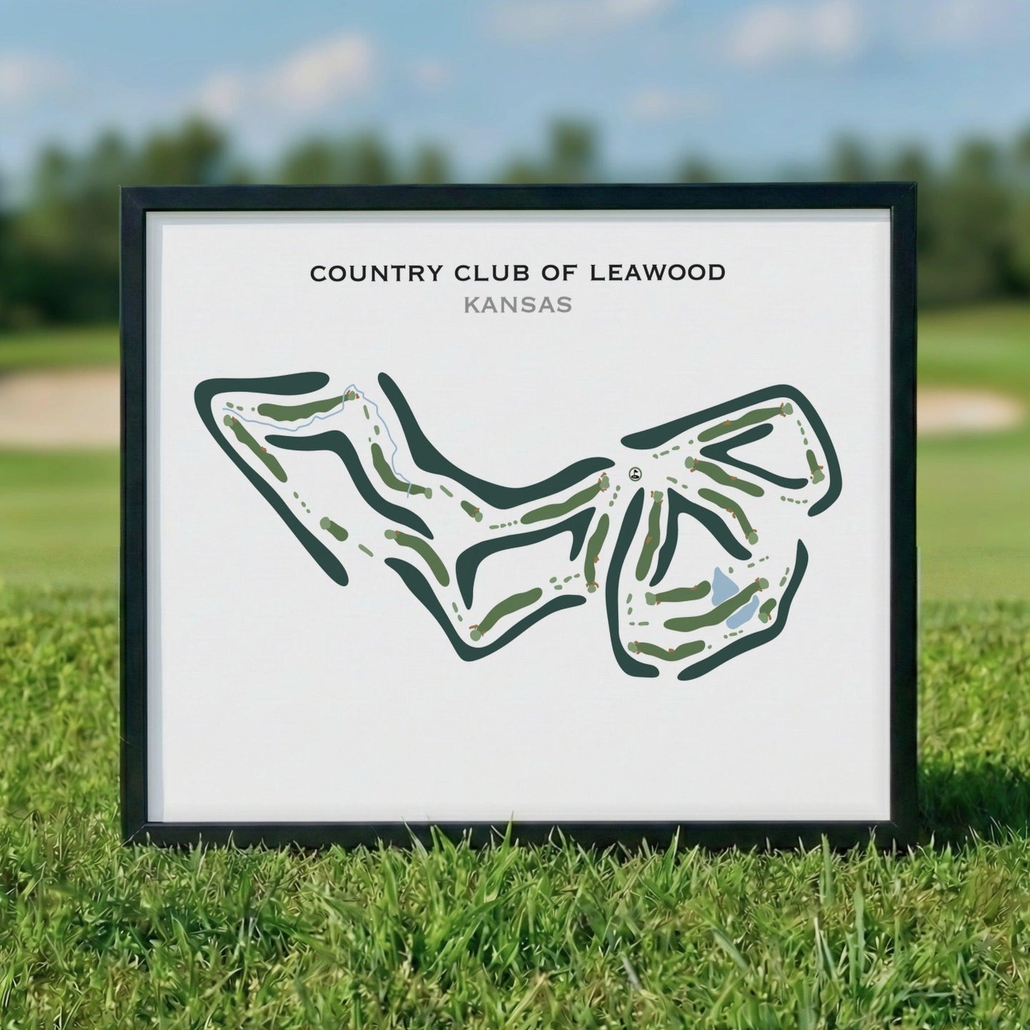 Country Club of Leawood, Kansas - Printed Golf Course