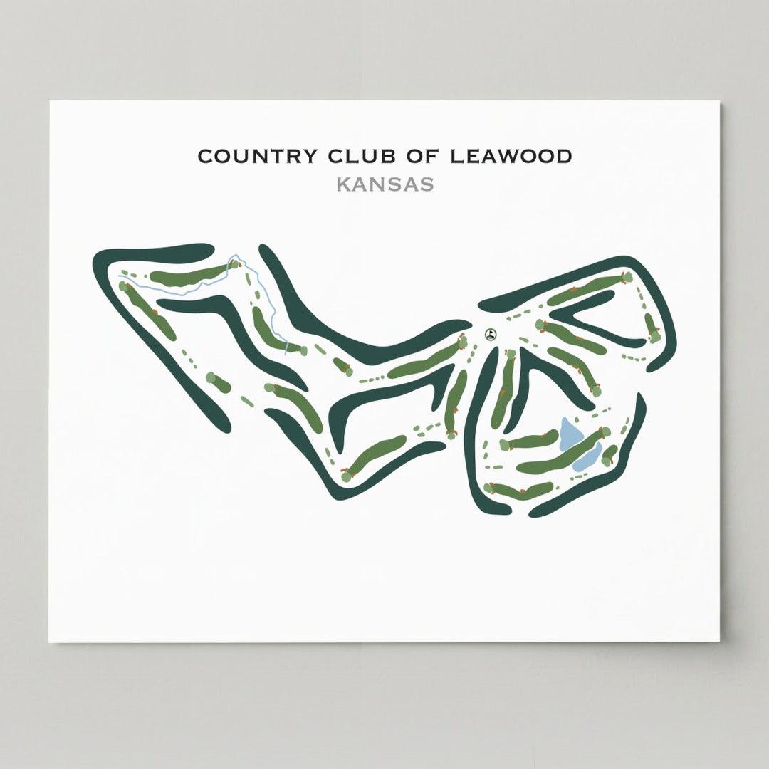 Country Club of Leawood, Kansas - Printed Golf Course