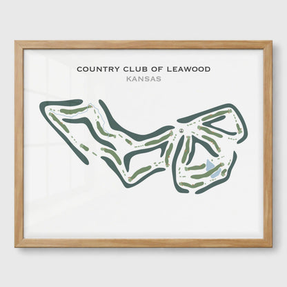 Country Club of Leawood, Kansas - Printed Golf Course
