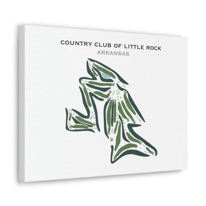 Country Club of Little Rock, Arkansas - Printed Golf Courses