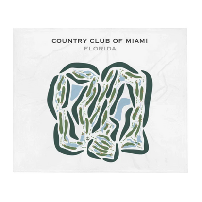 Country Club of Miami, Florida - Printed Golf Courses