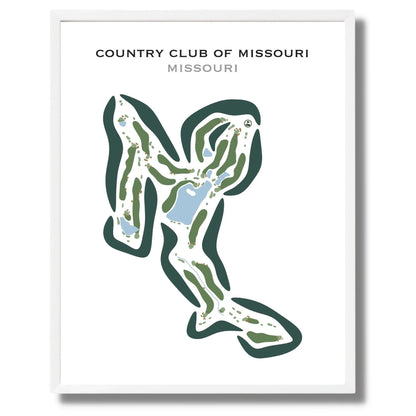 Country Club of Missouri, Missouri - Printed Golf Courses