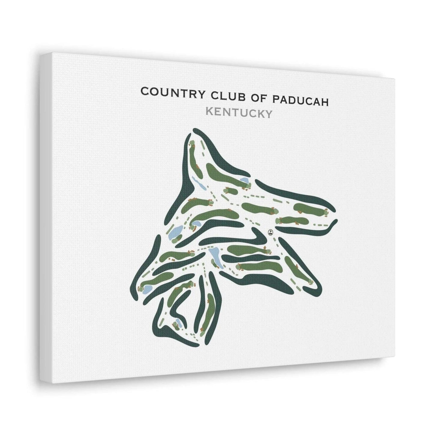 Country Club of Paducah, Kentucky - Printed Golf Course