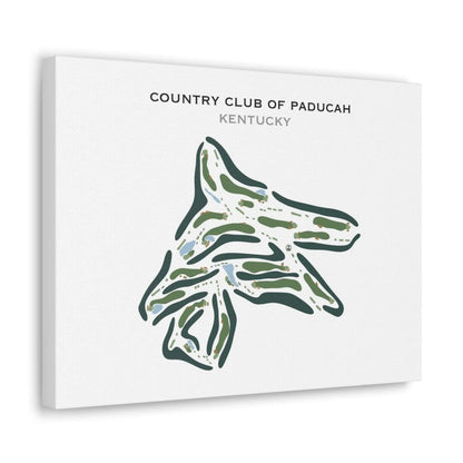 Country Club of Paducah, Kentucky - Printed Golf Course