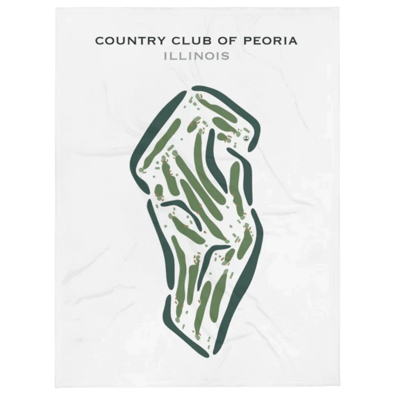 Country Club of Peoria, Illinois - Printed Golf Courses