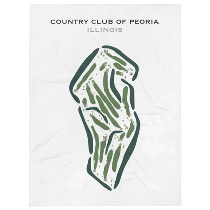 Country Club of Peoria, Illinois - Printed Golf Courses