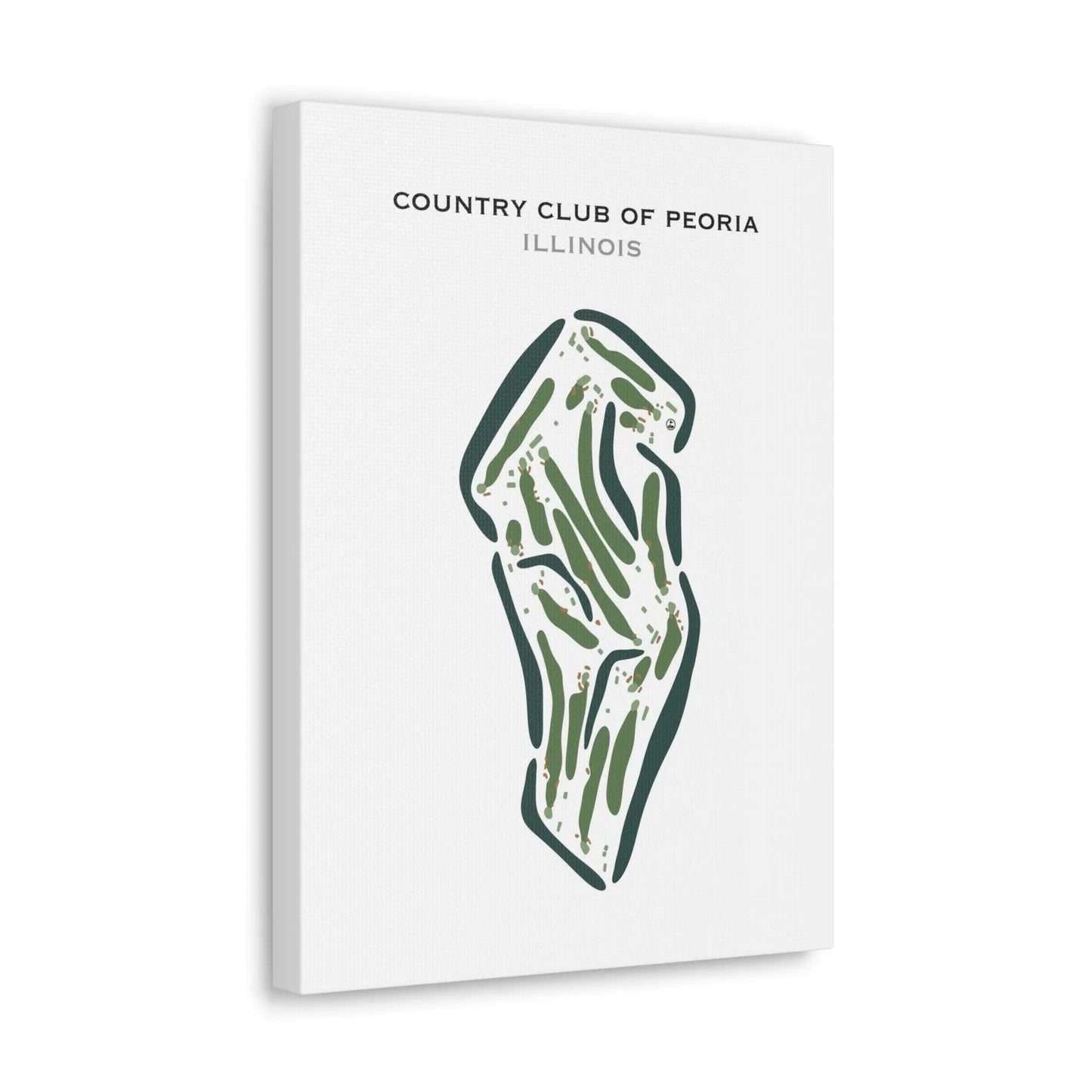 Country Club of Peoria, Illinois - Printed Golf Courses