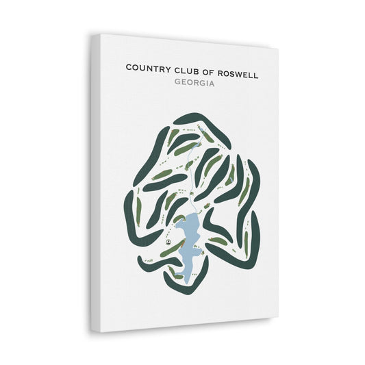 Country Club of Roswell, Georgia - Printed Golf Courses