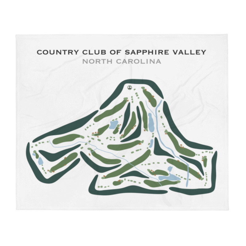 Country Club of Sapphire Valley, North Carolina - Printed Golf Courses
